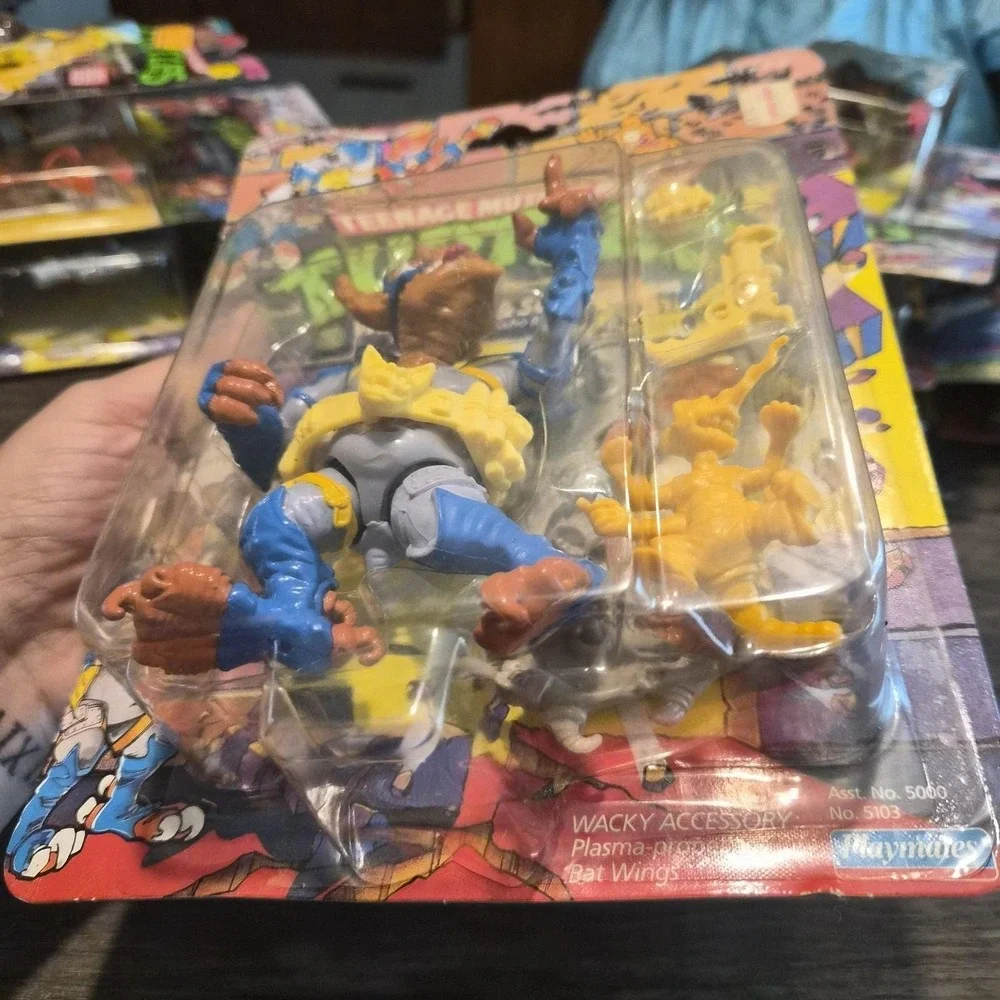 1990 TMNT Wingnut & Screwloose MOC Sealed Vintage Playmates Action Figure